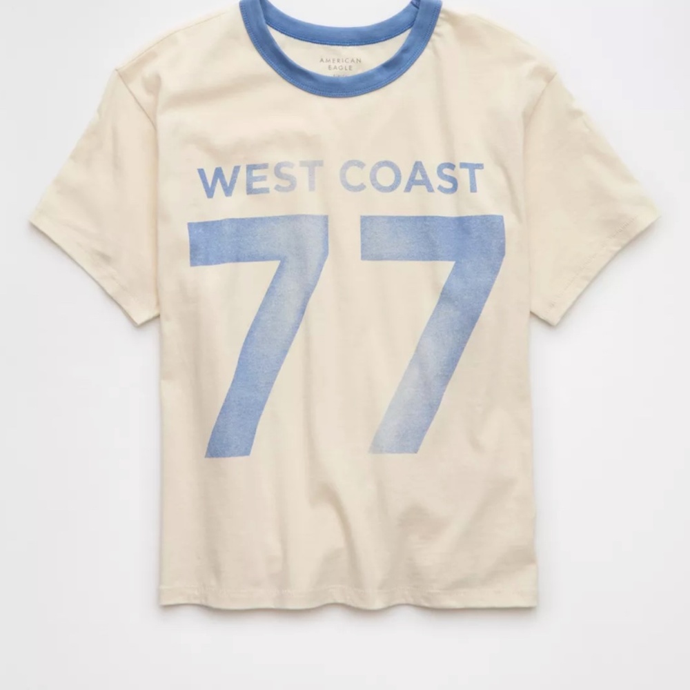 Aerie Beige T-Shirt – Size M, Like New!